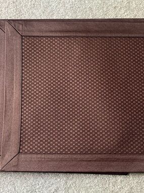 Rich Brown Checkered Placemats Set